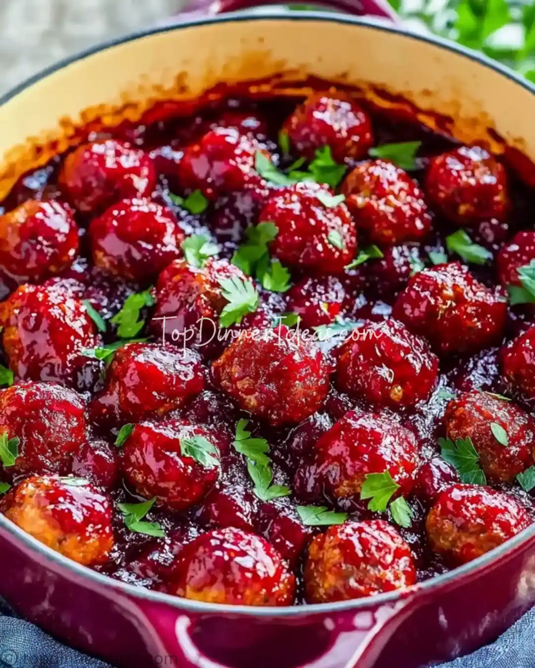 Cranberry Meatballs_topdinnerideas (2) Cranberry Meatballs