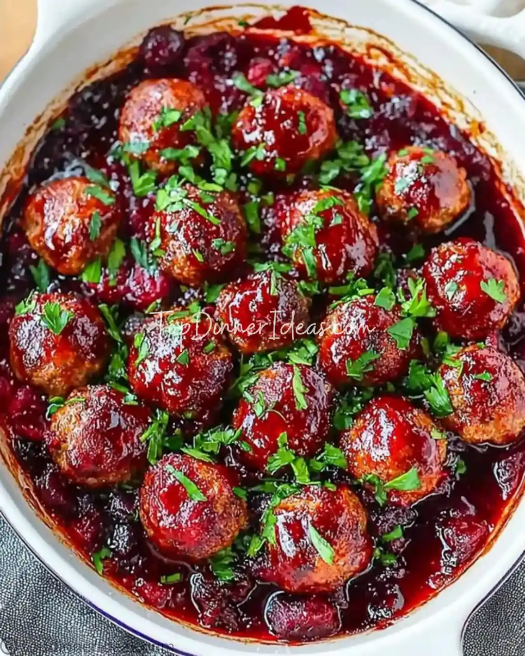Cranberry Meatballs_topdinnerideas (3) Cranberry Meatballs
