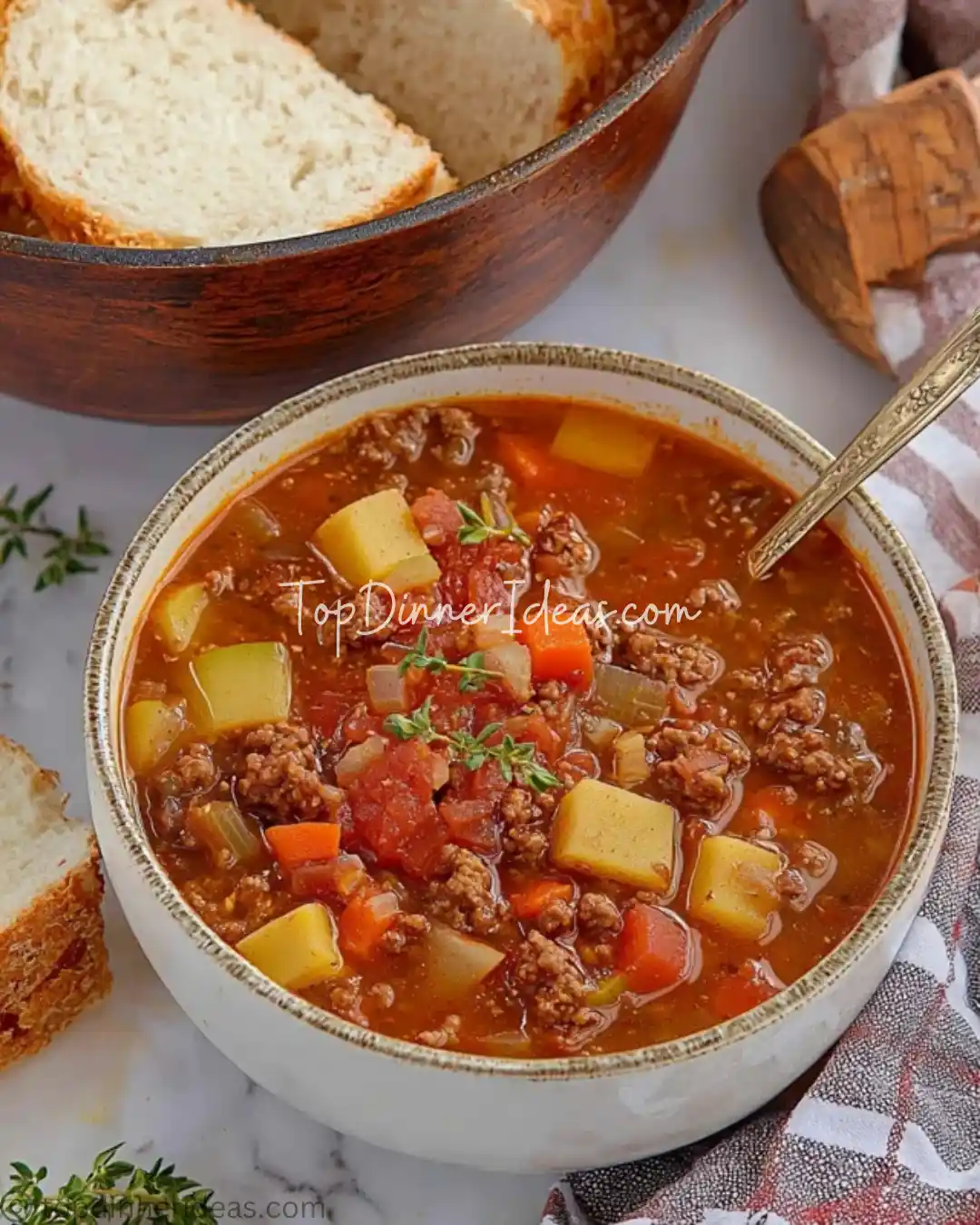 Hamburger Soup_topdinnerideas (14) hamburger and soup