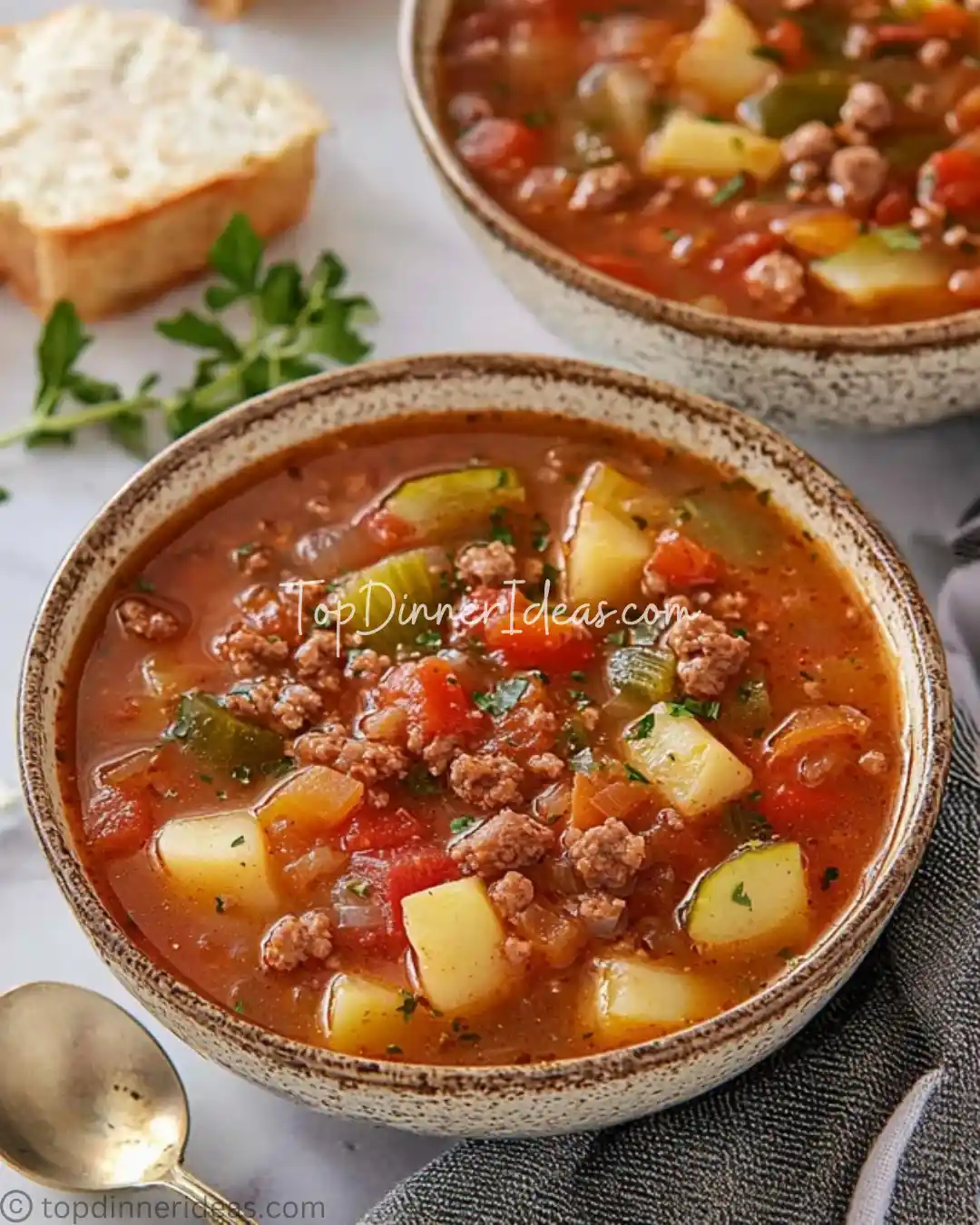 Hamburger Soup_topdinnerideas (15) ground beef in soup