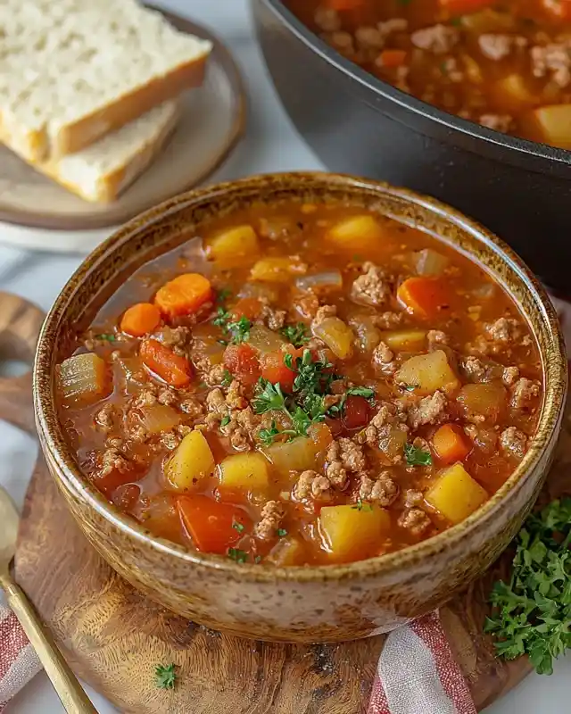 Hamburger Soup_trustedrecipe.com (21) Hamburger Soup